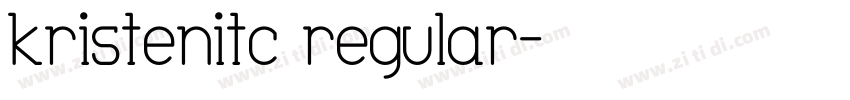 kristenitc regular字体转换